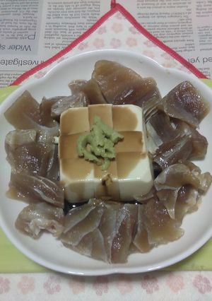 キハダマグロの漬け＋冷奴のタパス-レシピのメイン写真