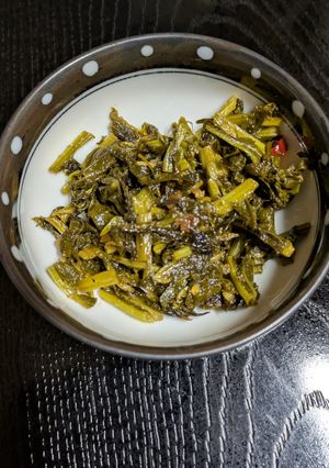 大根葉の漬物の辛子高菜炒め風-レシピのメイン写真