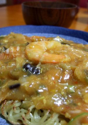 エビチリ風味のあんかけ焼きそば-レシピのメイン写真