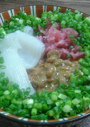 イカ☆納豆☆トロで、だくだく丼-レシピのメイン写真