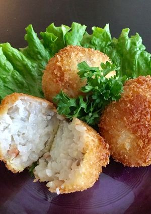 海老と舞茸のアランチーニ-レシピのメイン写真