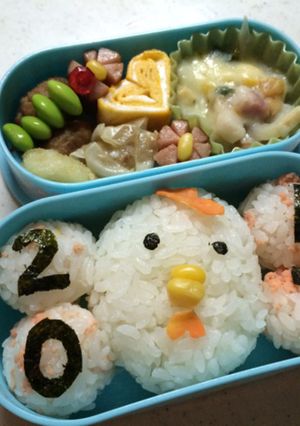 酉年キャラ弁-レシピのメイン写真