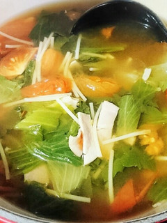 レタスの外葉も美味しく♪トマトすーぷ-レシピのメイン写真