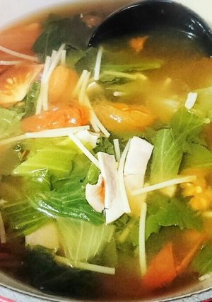 レタスの外葉も美味しく♪トマトすーぷ-レシピのメイン写真