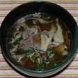 水菜と舞茸入り肉吸い