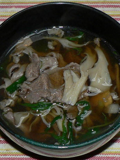水菜と舞茸入り肉吸い-レシピのメイン写真
