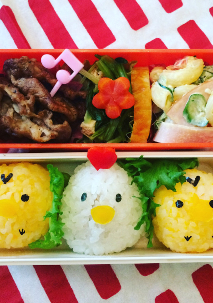 にわとりとヒヨコのキャラ弁-レシピのメイン写真