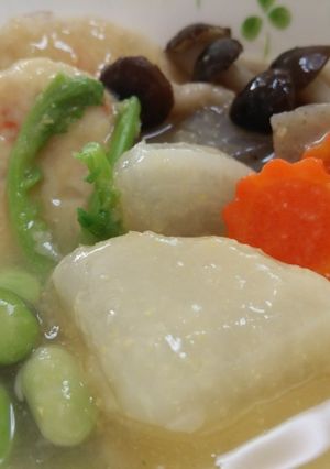 お出汁でスープ☆クリームコーン入りおでん-レシピのメイン写真