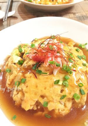 絶品！かに玉あんかけごはん（天津飯）♡-レシピのメイン写真