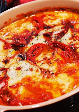 ナスとモッツァレラとトマトのオーブン焼き-レシピのメイン写真