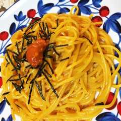 ウニクリームパスタ-レシピのメイン写真