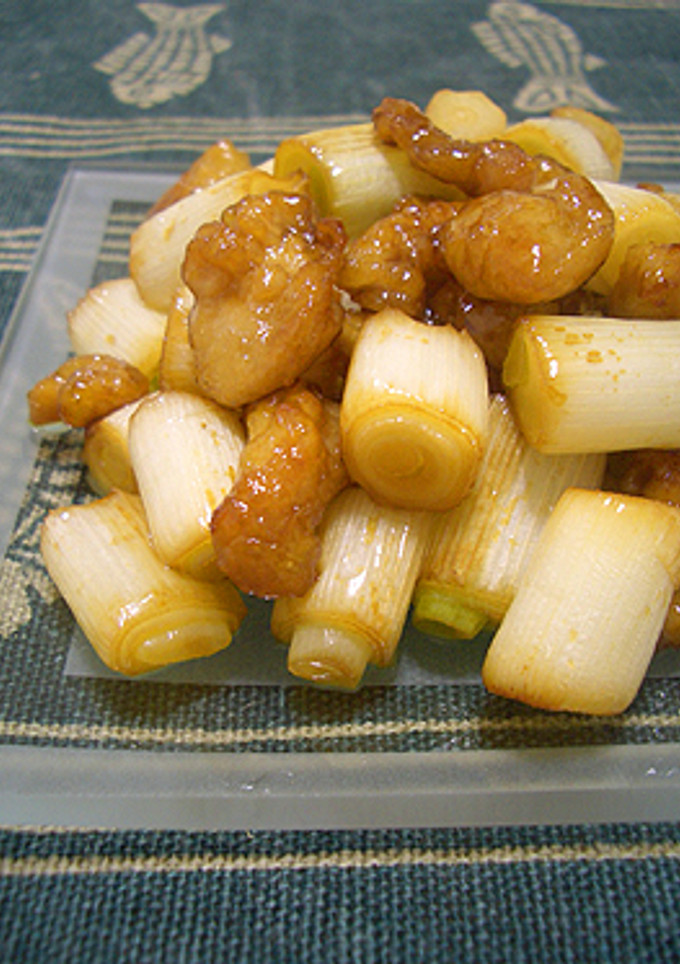 鶏皮とねぎの甘辛炒め-レシピのメイン写真
