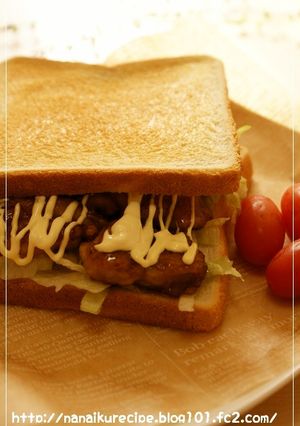 照り焼きチキンのサンドイッチ-レシピのメイン写真