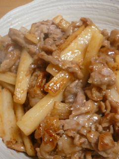 豚肉と山芋の中華炒め-レシピのメイン写真