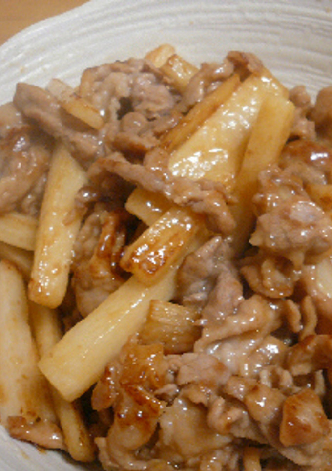 豚肉と山芋の中華炒め-レシピのメイン写真
