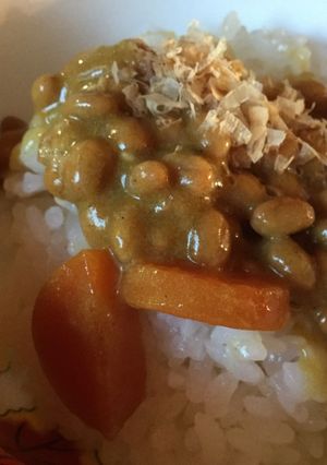 納豆カレー丼-レシピのメイン写真