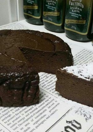 バター無し♪木綿豆腐で濃厚チョコケーキ。-レシピのメイン写真