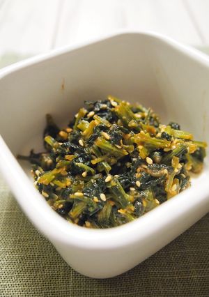 簡単便利な常備菜　小松菜の味噌佃煮-レシピのメイン写真