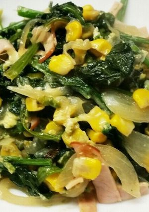 ほうれん草＆コーンのチーズ焼き-レシピのメイン写真