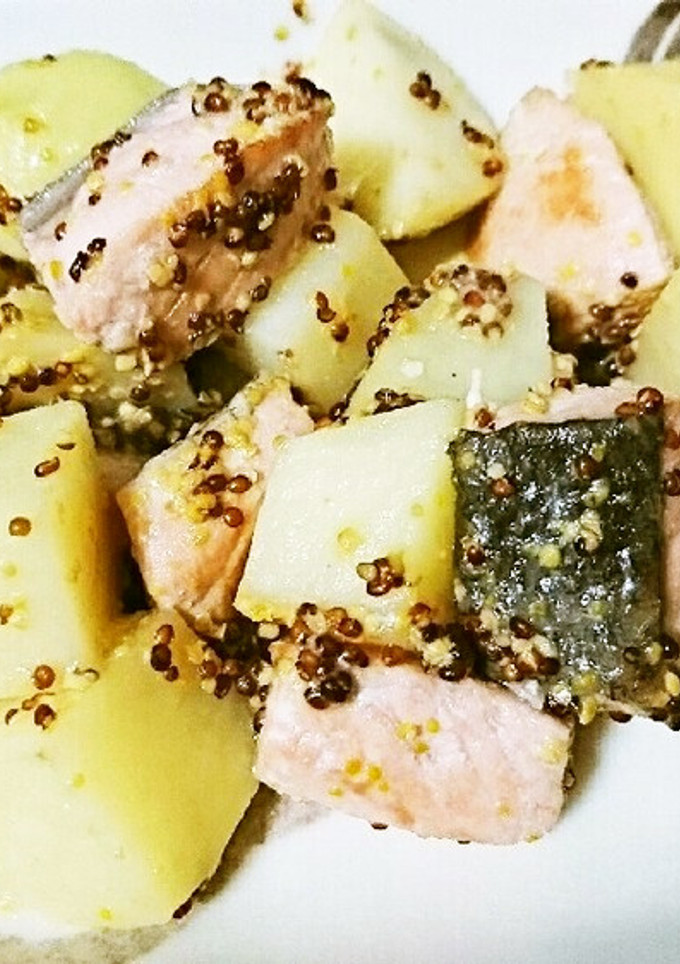 鮭とじゃがいもの粒マスタード煮-レシピのメイン写真