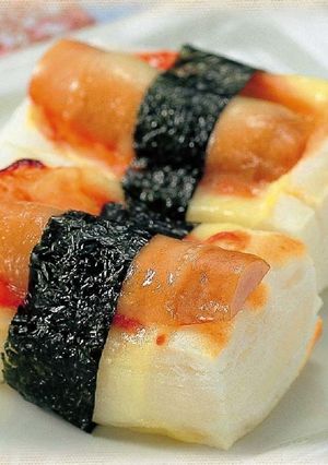 簡単餅ピザ-レシピのメイン写真