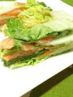 白菜とサーモンのはさみ漬け☆-レシピのメイン写真