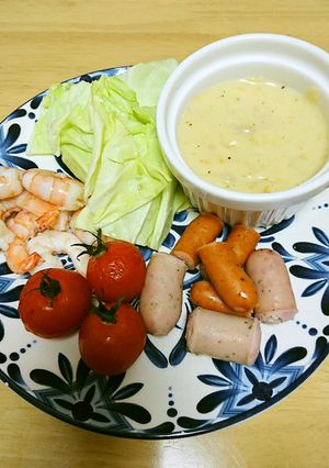 リメイク☆シチューdeチーズフォンデュ-レシピのメイン写真