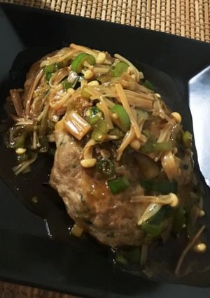 ヘルシー豆腐ハンバーグ きのこあんかけ-レシピのメイン写真