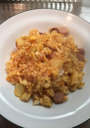 【1人前】キムチ炒飯 ソーセージver-レシピのメイン写真