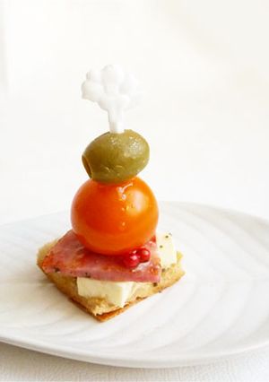 モッツァレラとハムのピンチョス-レシピのメイン写真
