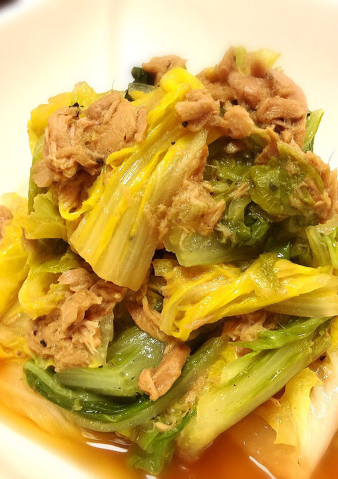 白菜とツナの簡単煮-レシピのメイン写真