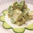 アボカドと豆腐のガーリックレモンマヨ和え
