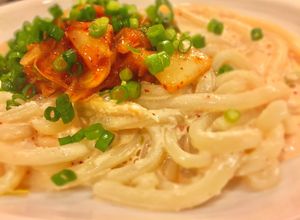 5分で！簡単！明太キムチクリームうどん-レシピのメイン写真