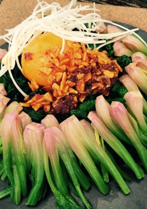 ホウレンソウのユッケ-レシピのメイン写真
