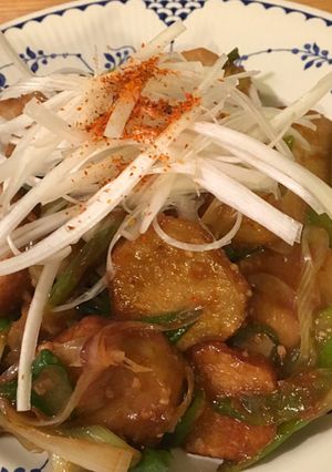 里芋と長葱の甘辛味噌炒め-レシピのメイン写真