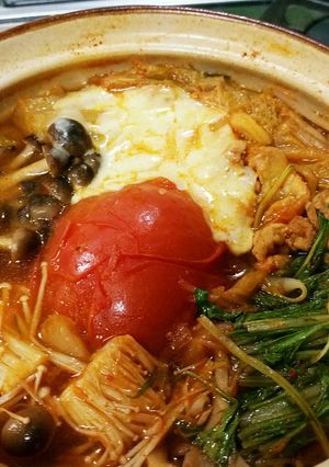丸ごと1個トマトのチゲ-レシピのメイン写真