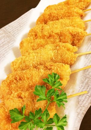 冷めてもしっとり柔らか＊串揚げチキンカツ-レシピのメイン写真