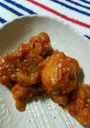 お弁当にピリッと唐揚げのピリ辛和え-レシピのメイン写真