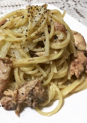 簡単!高タンパク!鯖缶パスタ!-レシピのメイン写真