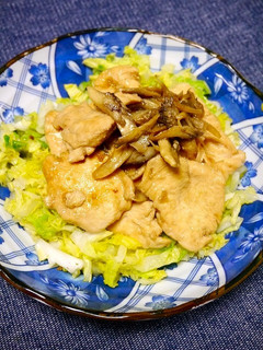簡単!ポカポカわさび漬け☆むね肉炒め-レシピのメイン写真