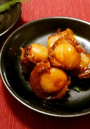 【お節】簡単♪ベビーホタテの照り焼き-レシピのメイン写真