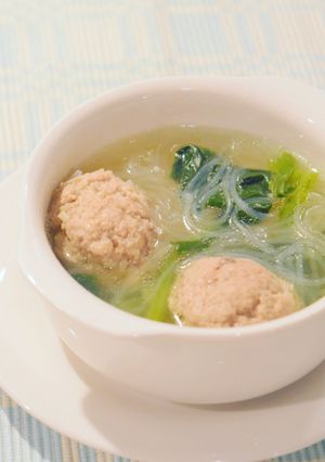肉団子いり春雨スープ！ウマ塩仕立て♪-レシピのメイン写真