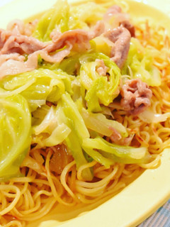 春キャベツと豚肉のウマ塩餡かけ焼きそば☆-レシピのメイン写真