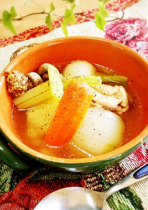 柔らか鶏モモ肉のポトフ-レシピのメイン写真
