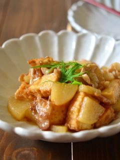 豚バラ大根と厚揚げの炒め煮【作り置き】-レシピのメイン写真