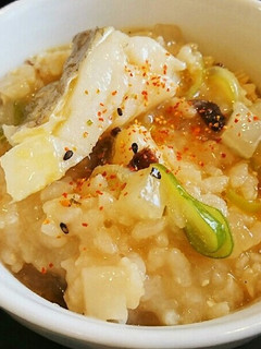 お餅でとろ~り薬味たっぷり鱈の大根入り粥-レシピのメイン写真