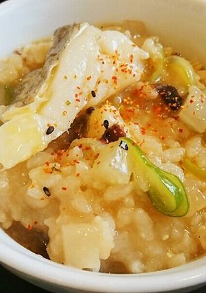 お餅でとろ～り薬味たっぷり鱈の大根入り粥-レシピのメイン写真