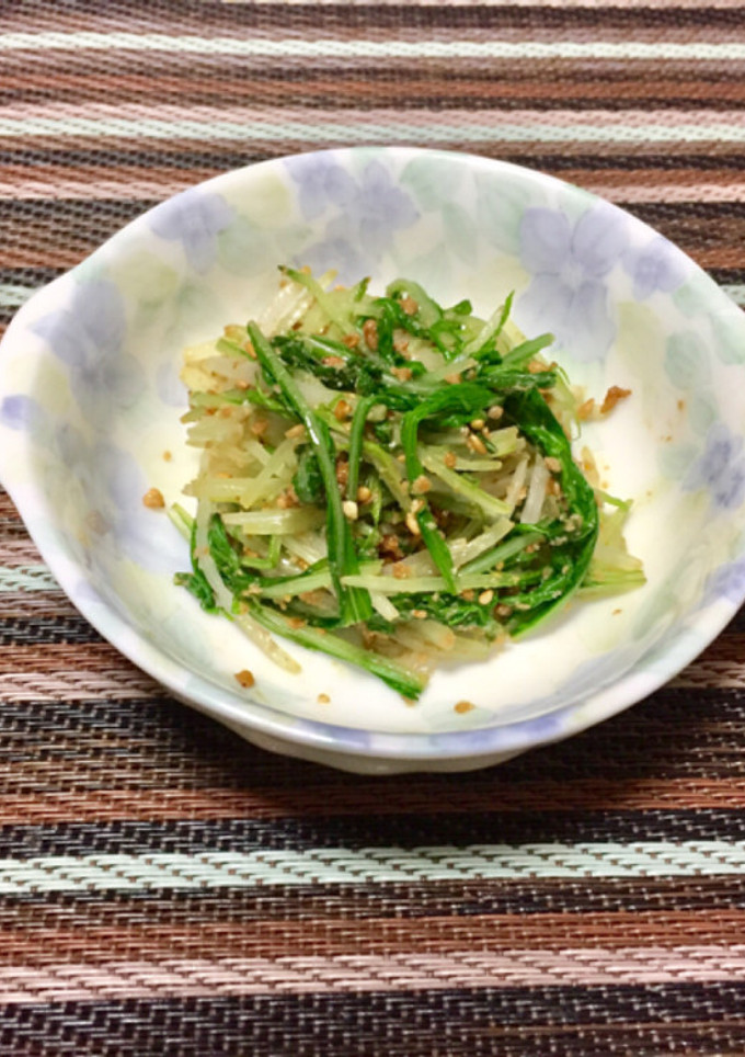 ゴマ好きの水菜のゴマ和え-レシピのメイン写真