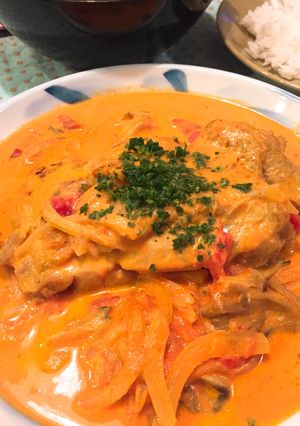 簡単!激ウマ!チキントマトクリーム煮-レシピのメイン写真