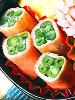 お弁当に いんげんのハム巻き クローバー-レシピのメイン写真